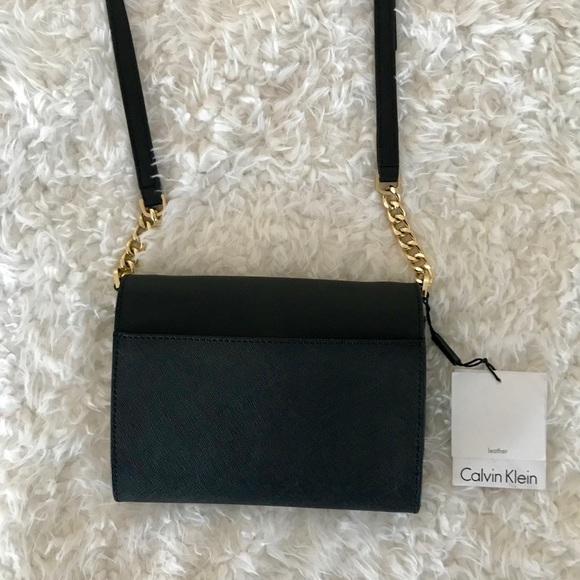 Calvin Klein Saffiano Leather Connie Crossbody - Picture 2 of 5